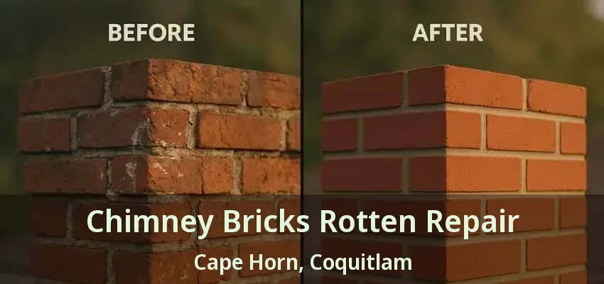 Chimney Bricks Rotten Repair Cape Horn, Coquitlam - BC