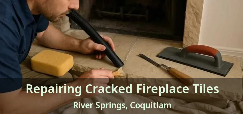 Repairing Cracked Fireplace Tiles River Springs, Coquitlam - BC