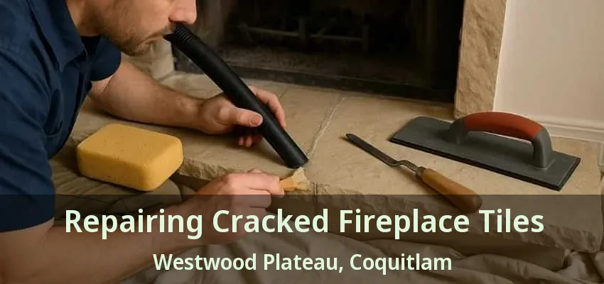 Repairing Cracked Fireplace Tiles Westwood Plateau, Coquitlam - BC
